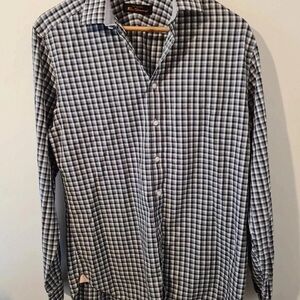 Men's Stylish Plaid Button-Down Shirt